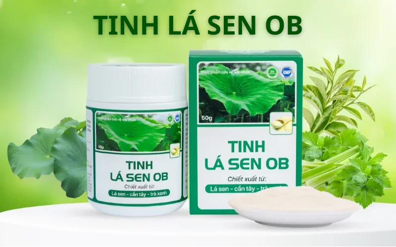 Tinh lá sen OB hỗ trợ giảm cân hiệu quả