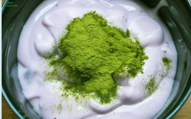 matcha với sữa chua giảm cân