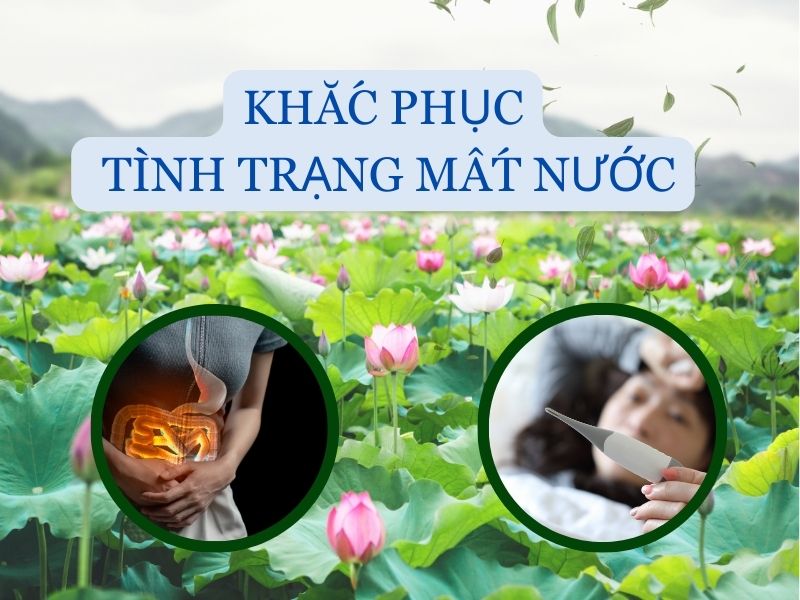 lá sen có tác dụng chữa bệnh tiêu chảy, mất nước do sốt cao