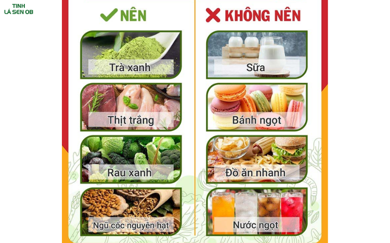 những thực phẩm nên và không nên ăn khi thực hiện giảm mỡ mông cho nữ