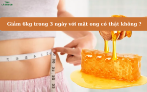 Sự thật giảm 6kg trong 3 nGiảm 6kg trong 3 ngày với mật ong: Sự thật hay chỉ lời đồn?gày với mật ong có đúng không ?