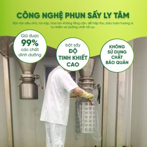 Ưu điểm của công nghệ phun sấy ly tâm