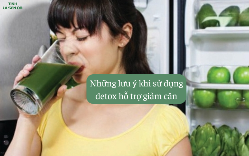 những lưu ý khi uống detox giảm cân