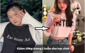 Giảm 10kg trong 1 tuần cho học sinh có tốt? Cách giảm cân an toàn