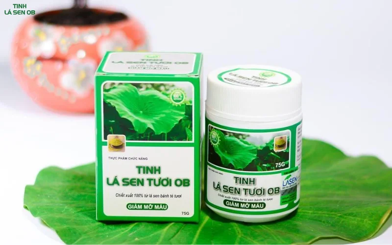 Sản phẩm Tinh Lá Sen OB: nước uống giảm cân nhanh trong 1 tuần