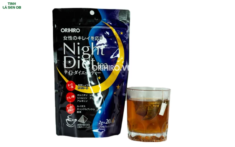 Trà giảm cân ban đêm Orihiro Night Diet Tea Nhật Bản