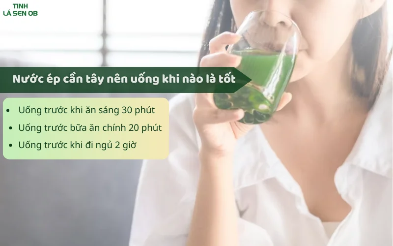 Cần tây nên uống khi nào để đạt hiệu quả tốt nhất