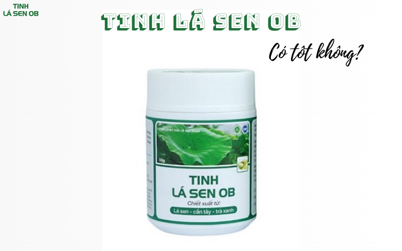 Tinh lá sen ob có tốt không